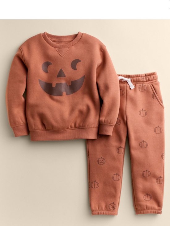 Little Co. By Lauren Conrad Other - Little Co. by Lauren Conrad 2-Piece Fleece Set pumpkins NWT